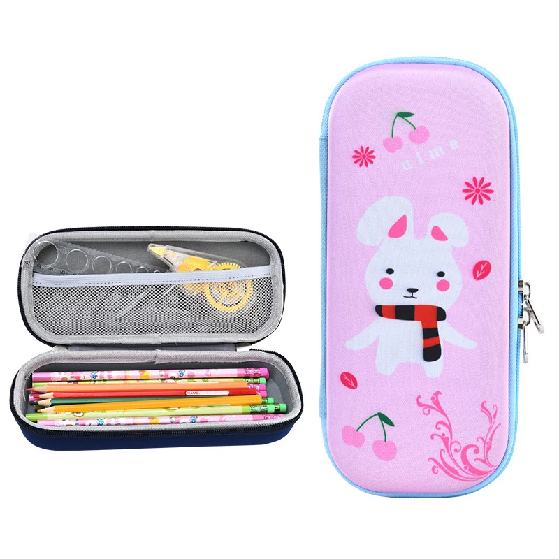 Big capacity custom printing pencil case eva pencil box student kids pencil pouch