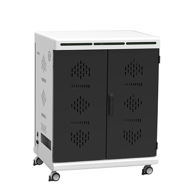 60-bit USB tablet mobile phones charger trolley storage charging cart charging cabinet