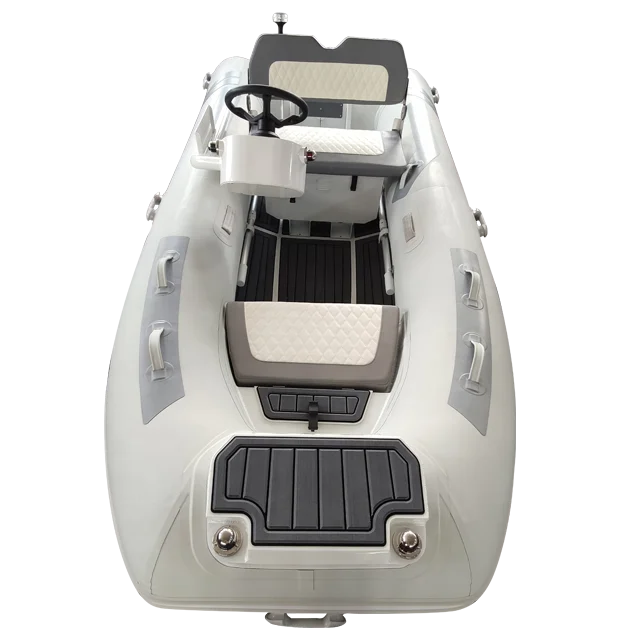 11ft Lake Rigid Orca Hypalon/PVC RIB360 Fiberglass Double Hull Inflatable Boat Dinghy