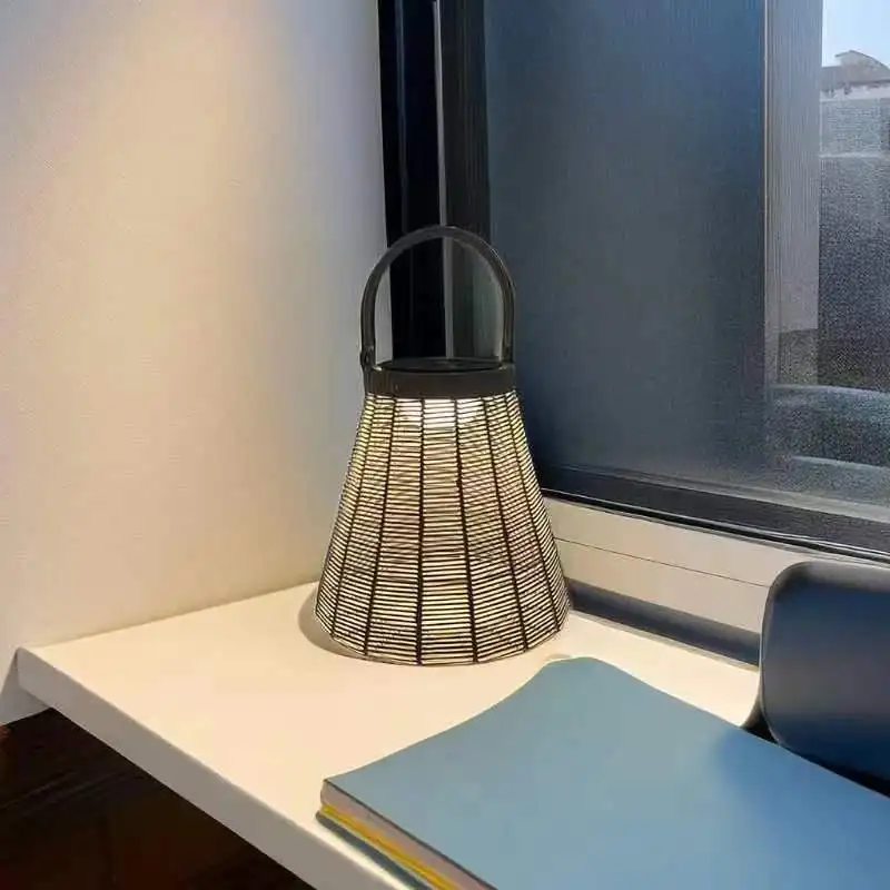 rattan garden solar lights outdoor waterproof fiber optic led mini spot light 1w for decoration