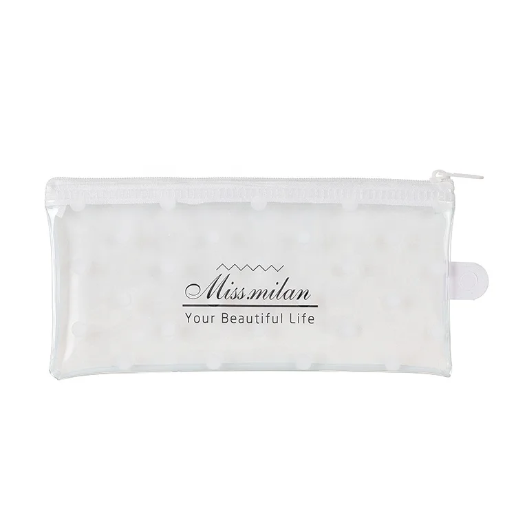 
Nylon mesh easy to clean pencil bag zipper custom pencil case makeup clear bag 