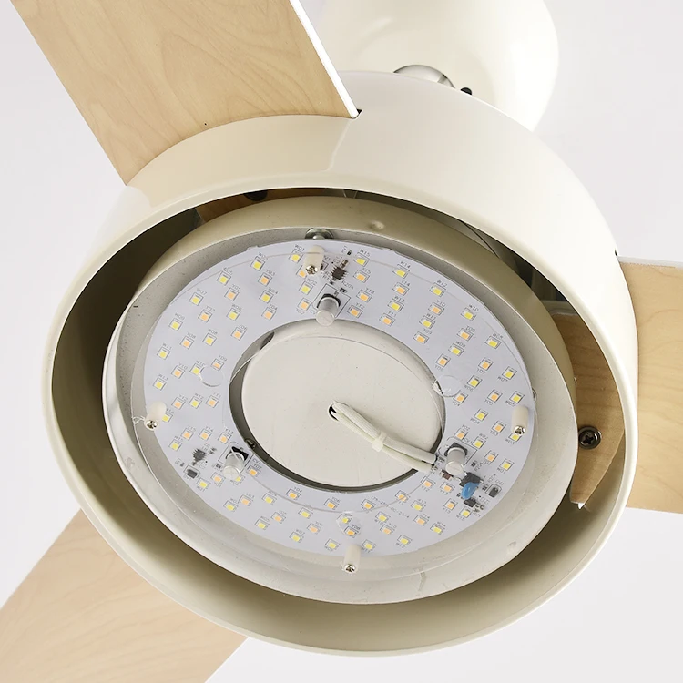 Energy Saving 44inch 3 Speeds Remote Control AC Motor 24W Led Ceiling Fan With Light