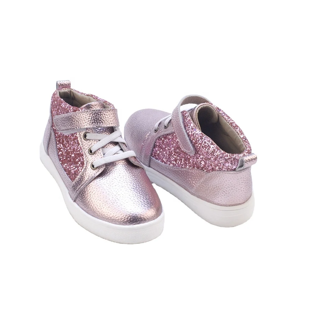 
Custom glitter genuine leather baby shoes outdoor calzados de nios 