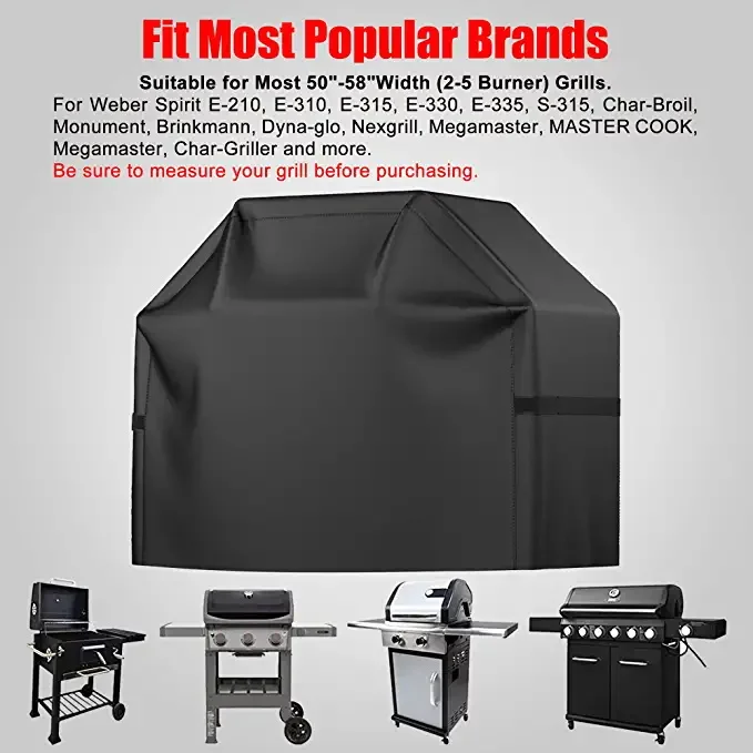 Grill Cover BBQ Grill Cover Waterproof Weather Resistant Rip-Proof Anti-UV Fade Resistant Gas Grill Cover for Weber