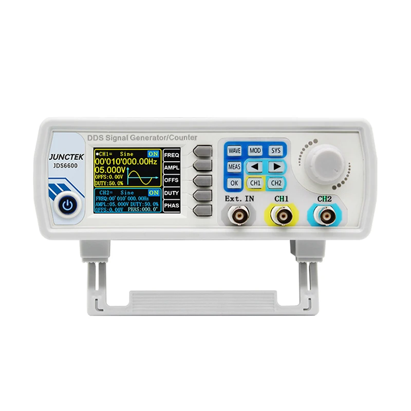 
JUNCTEK JDS6600 60MHz digital control dual channel arbitrary waveform signal generator with EU plug type 