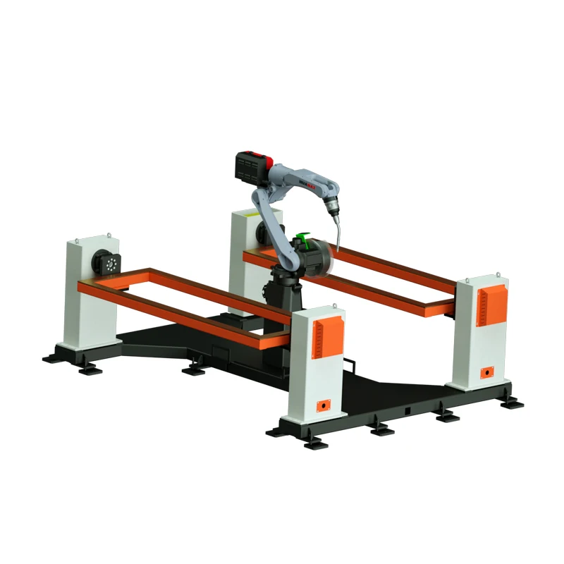 industrial automatic The factory supplies single-shaft frame welding positioners 6-9 Axis robot workstation