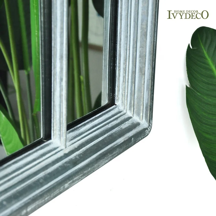 IVYDECO Antique Decorative Arched Wrought iron Mirror Frames Window Mirror Wall mirrors