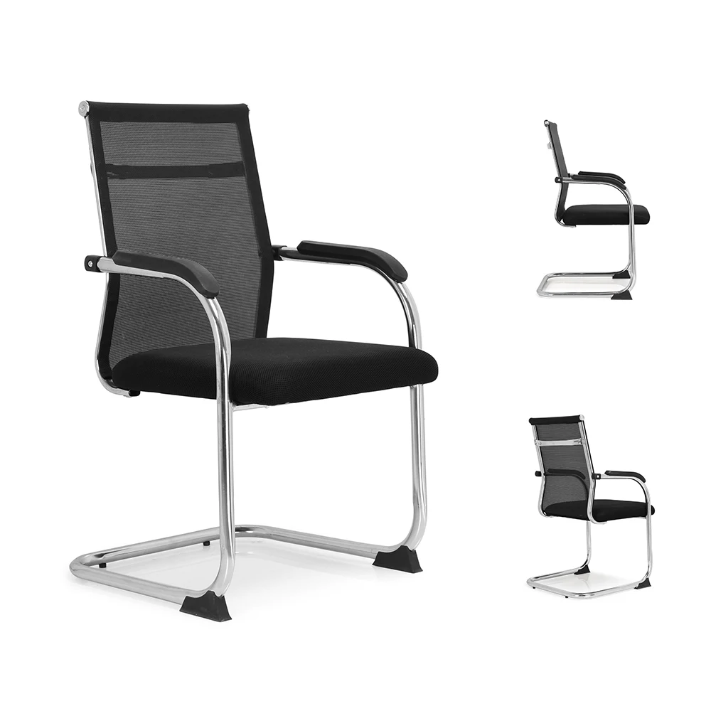 New Modern Custom Classic Factory Executive Ripple Black Visitor Meeting Room Office Chair