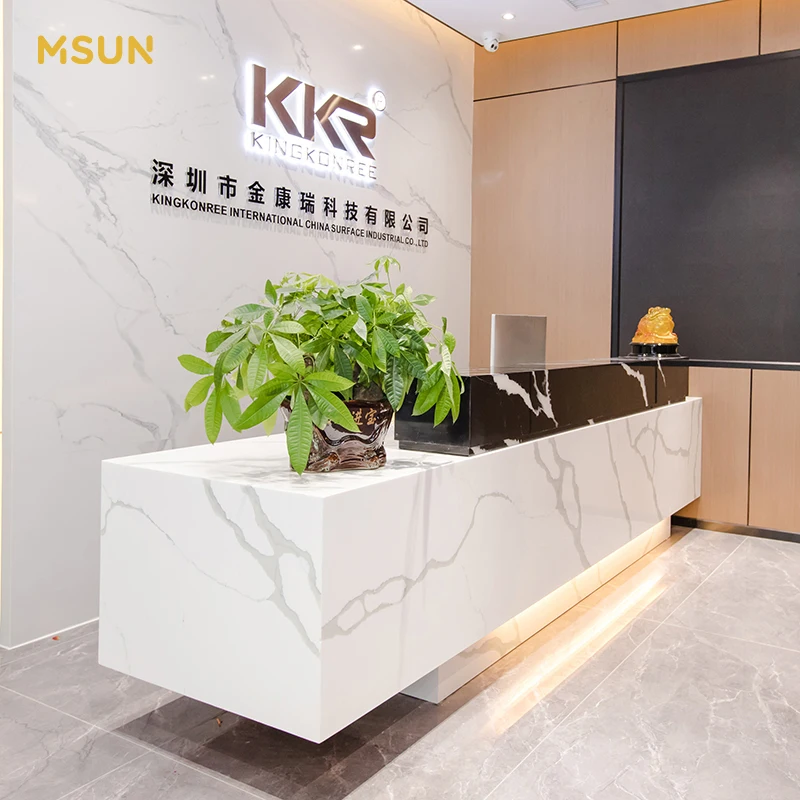 luxury office desk solid surface reception desk modern reception desk