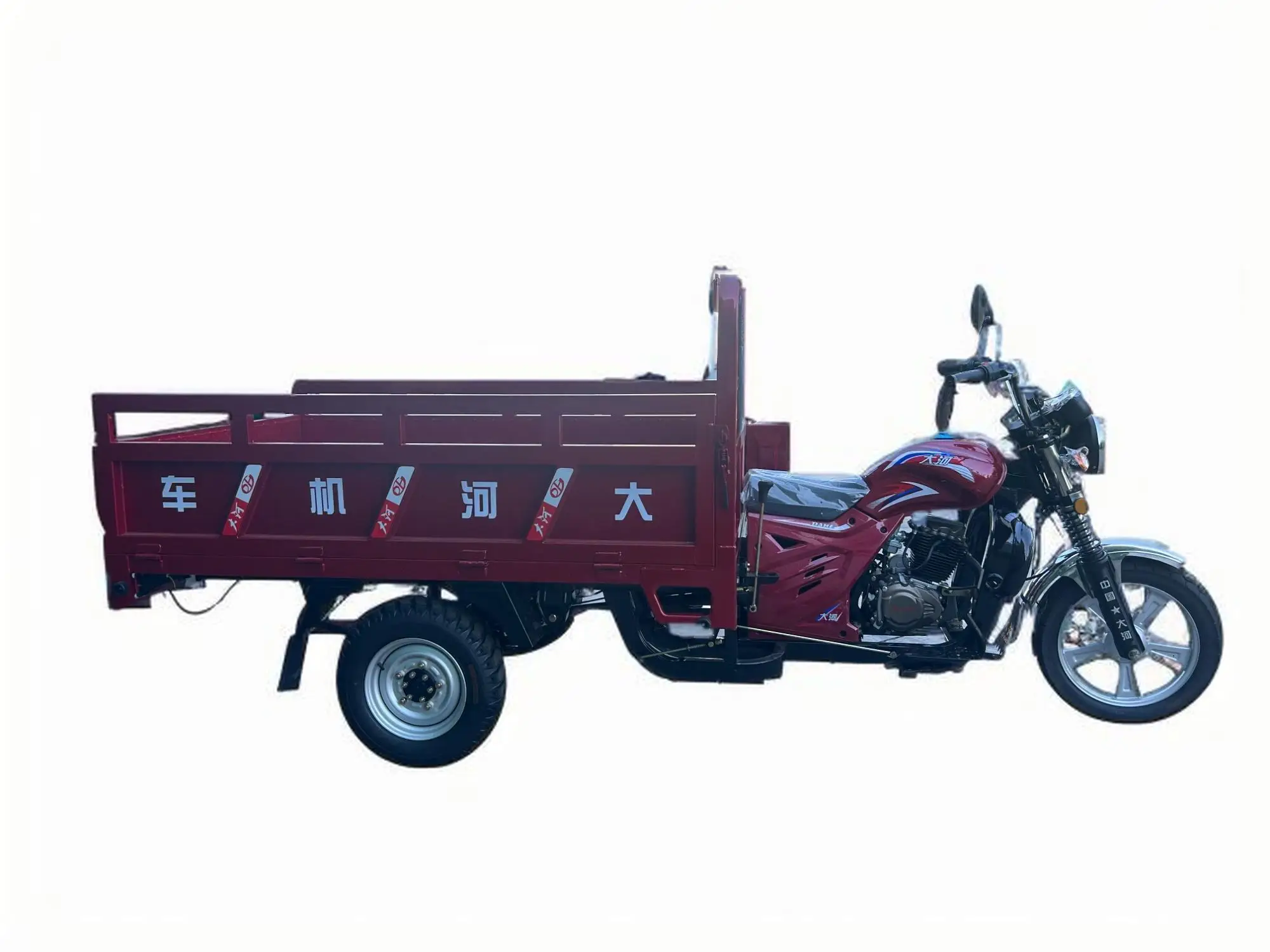 Open Motorcycle Tricycle 150cc ZONGSHEN Petrol Engine Low Speed Gasoline Farming Three Wheel Motorcycle
