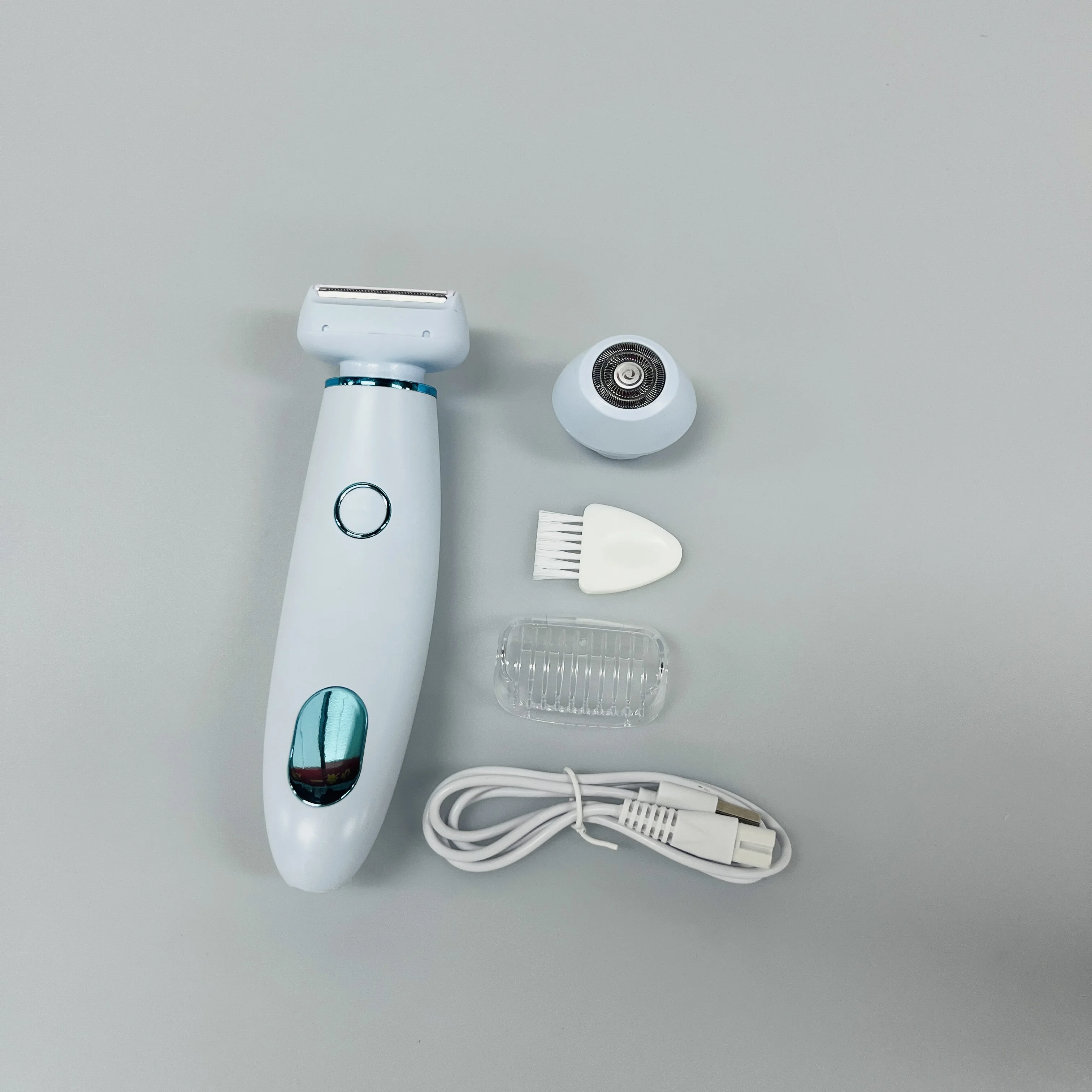 Hair Removal Device Waterproof Wet & Dry Cordless Razor Rechargeable Hair Removal Kit Beauty Lady Electric Shaver