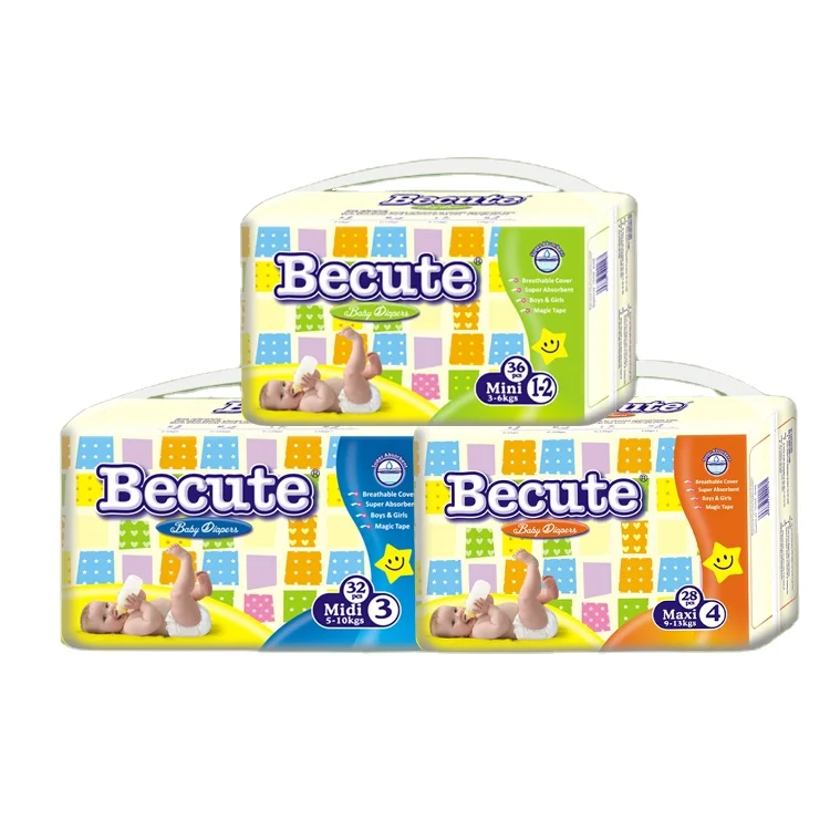 Soft Skin Baby Natural Baby Fabric Diapers Disposable Nappy China Baby Diaper Manufacturer