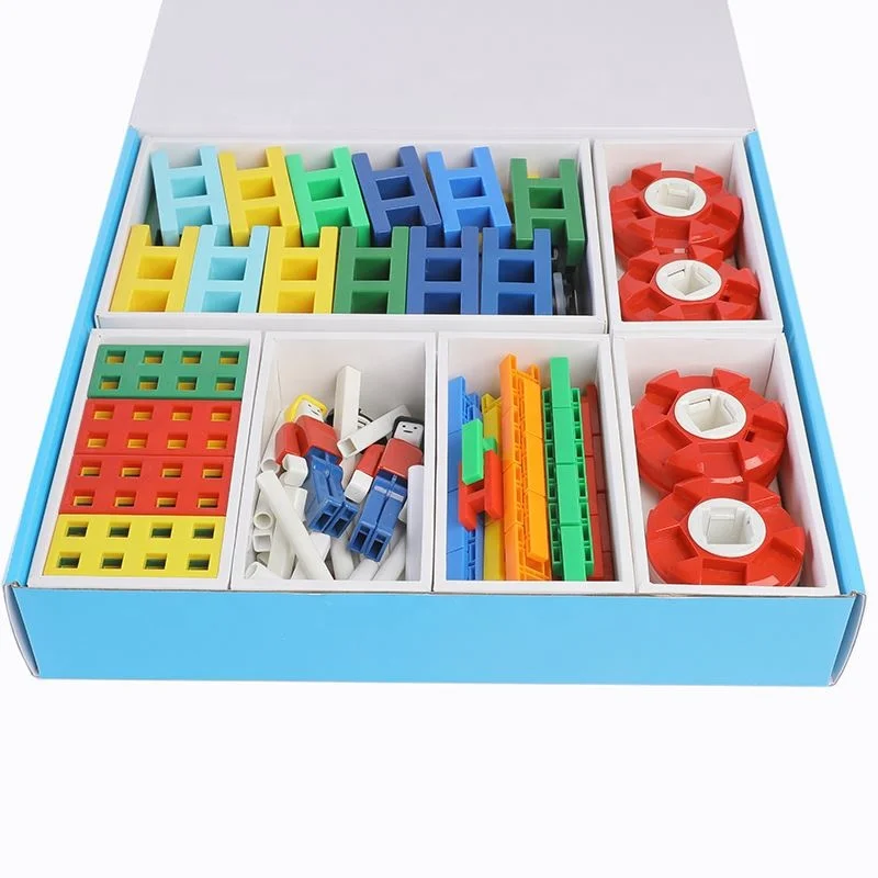 Custom Paper Corrugated Cardboard Paper Box Packaging Box For Toy Building Blocks in a variety of colors