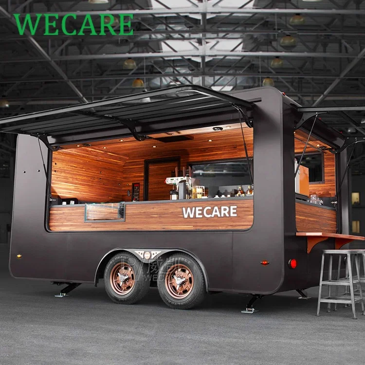 WECARE Remolque De Comida Para Ee Uu Churros Hotdog Cart Sandwich Foodtruck Ice Cream Truck with Freezer