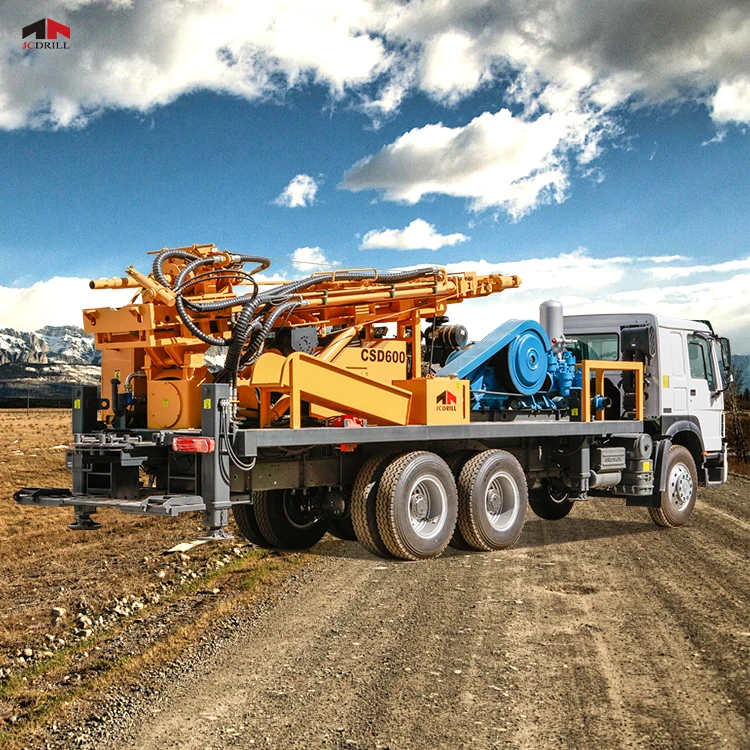 6X4 Chassis Diesel Power Drilling Machine Borehole Water Well Drilling Rig For Sale