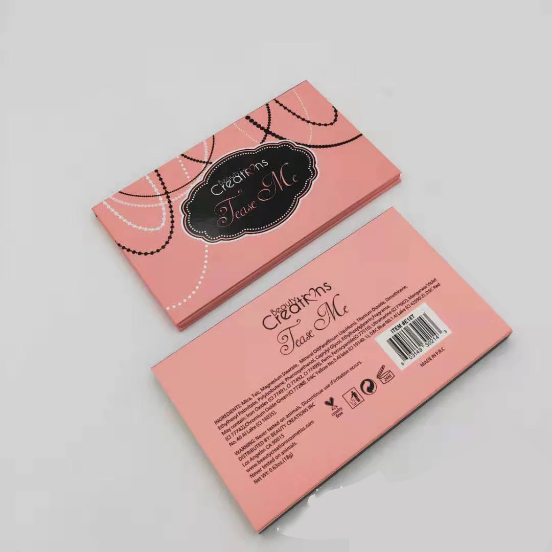 BC Tease Me 18 Colors Pearly Matte Earthy Burgundy Eyeshadow Palette