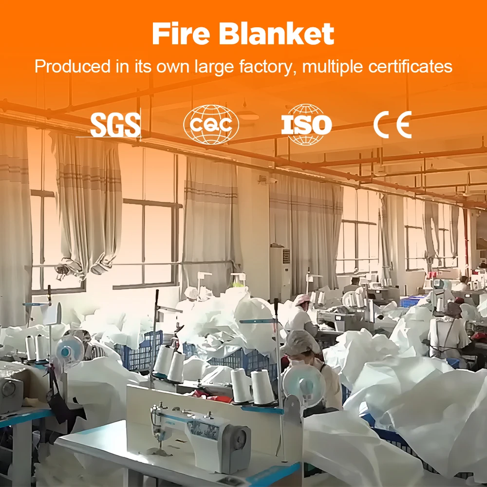 Fire Safety Blanket Customization 1m*1m 100% Fiberglass Insulation Extinguisher Protection Resistant