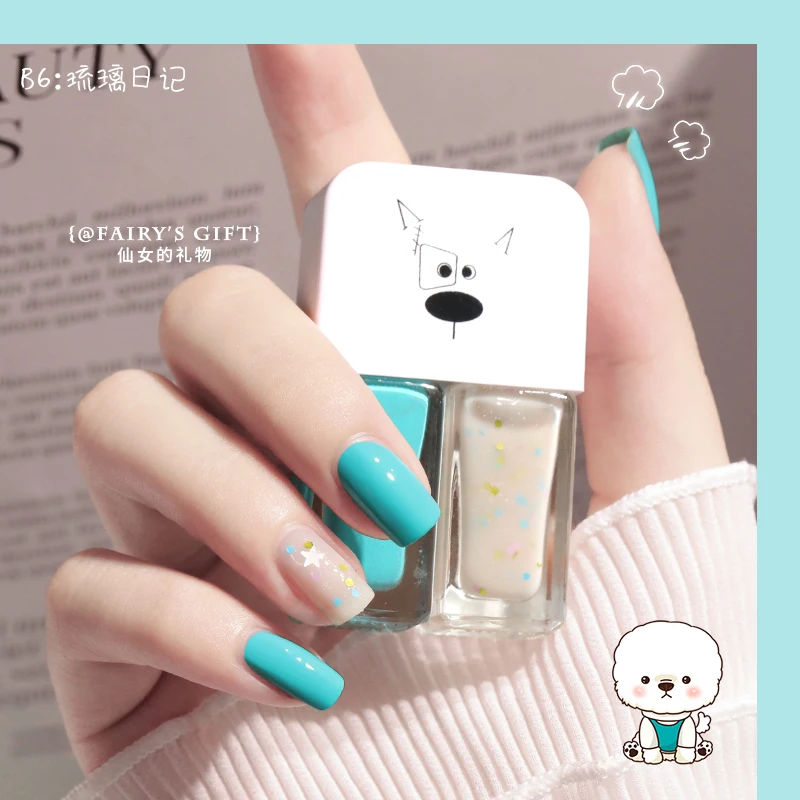 Nail Polish Kits Lasting Waterproof Non-peelable No-baking Quick-drying Sequins Custom Logo Nail Polish