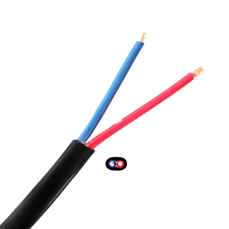 Two-core flat sheathed cable monitoring power cable ZR-RVVB2X0.5 0.75 1.0 1.5 square wire