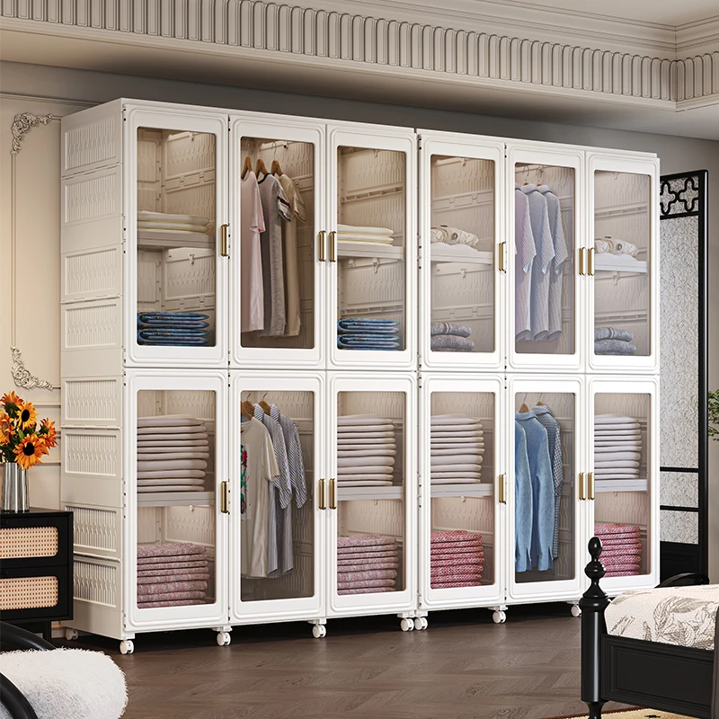 Rmier modern simple portable foldable detachable movable wardrobe storage cabinet modern style stable and reliable