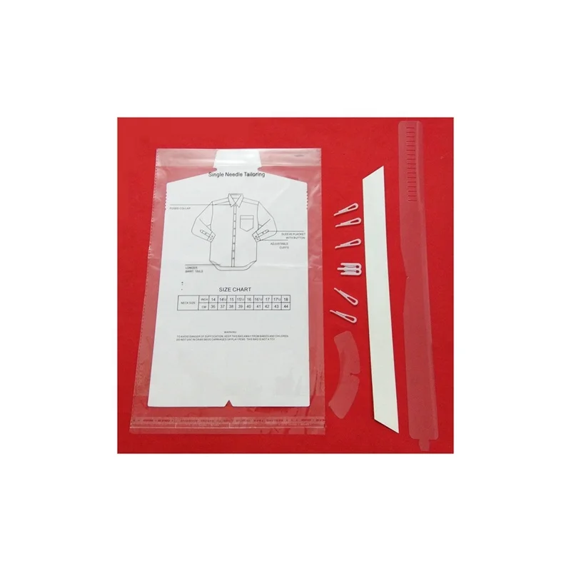 Shirt Packaging Accessories Plastic Collar Strips