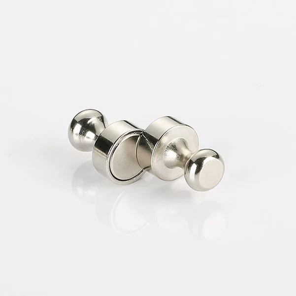 Super Strong Magnetism Fridge Magnet Magnetic Push Pin With Nickel Chrome Epoxy Color Coating For Office