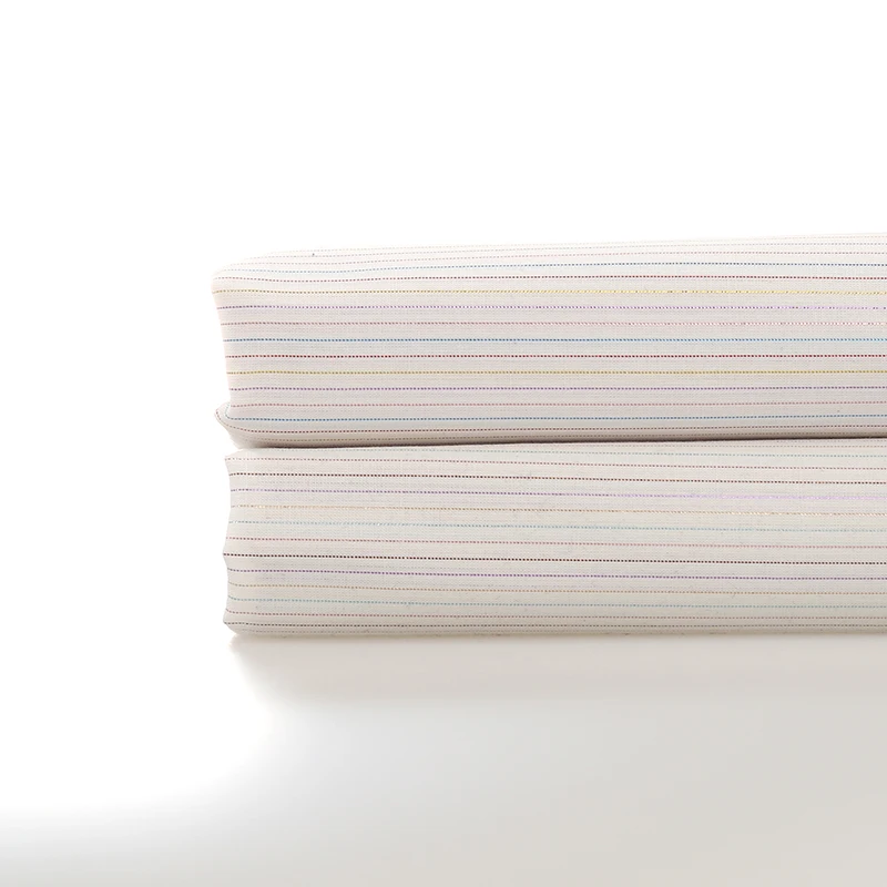 High quality 90 cotton 10 polyester striped yarn dyed fabric for customized shirts