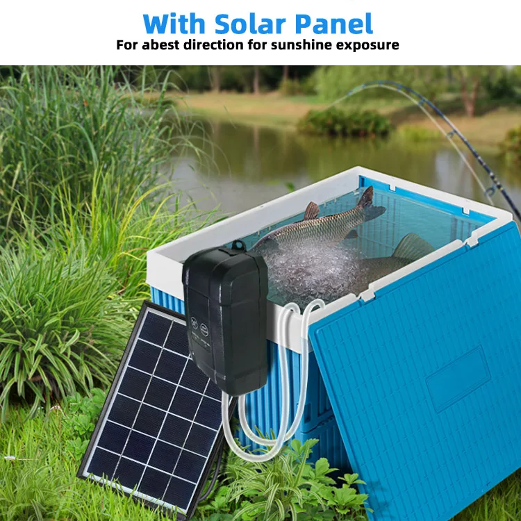 Solar Energy Oxygen Pump Aquaculture Fishing  Aquarium, outdoor fishing, fish tank, pool, pond