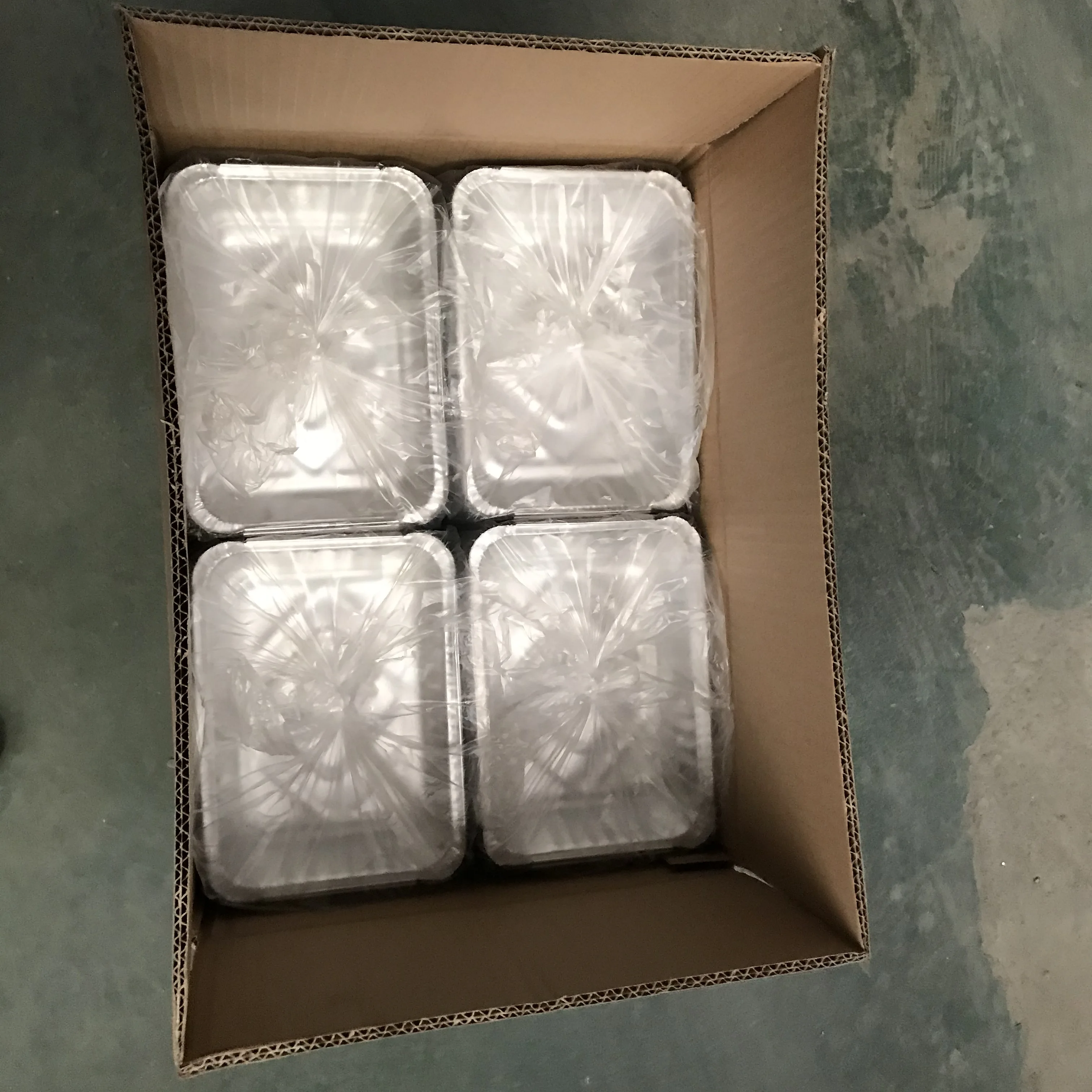 Canada aluminium foil container 4 x 5 foil pan with cover