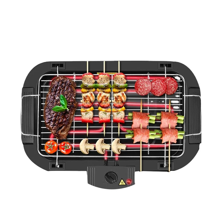 Indoor Electric Bbq Grills and Smokeless Mini Electric Grill PTFE 3 in 1 Indoor Non-stick Electric Hot Pot Grill Comfort 2000 /