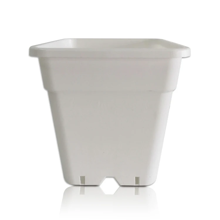 Widely used superior quality plastic garden plant plastic pp flower pots square