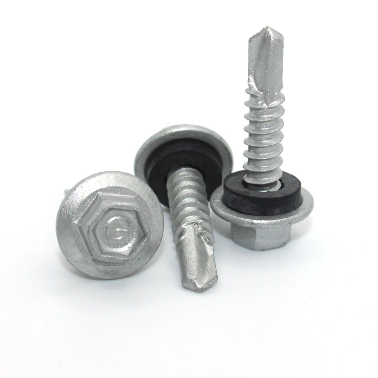 Galvanized Hex flange head Self drilling Building Roofing Screws Hex Head Self Drilling Screws Tek Screws Tornillos
