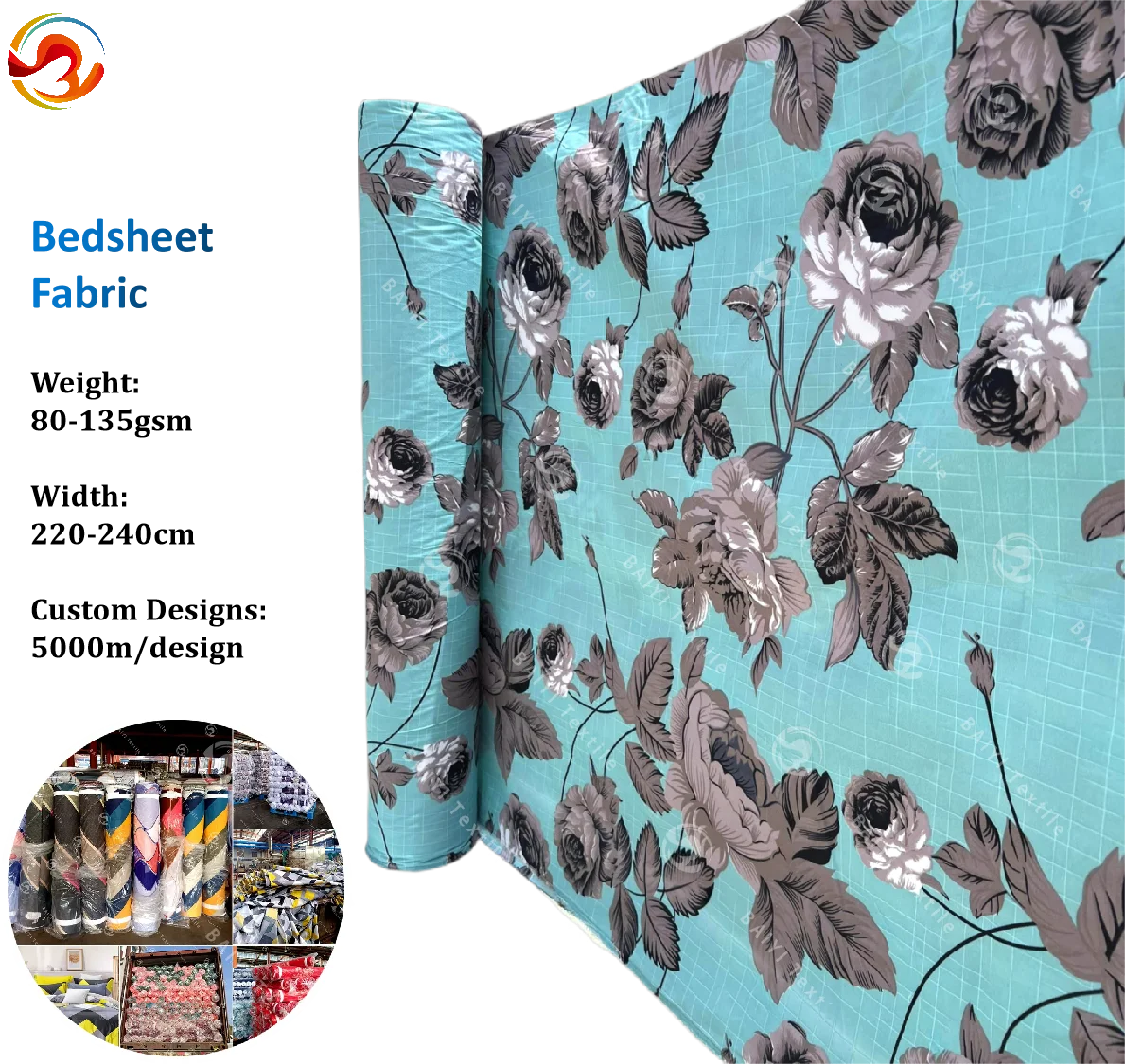 china factory wholesale fabric in rolls lower price hard to tear flower design satisfy Indian African market prints fabrics