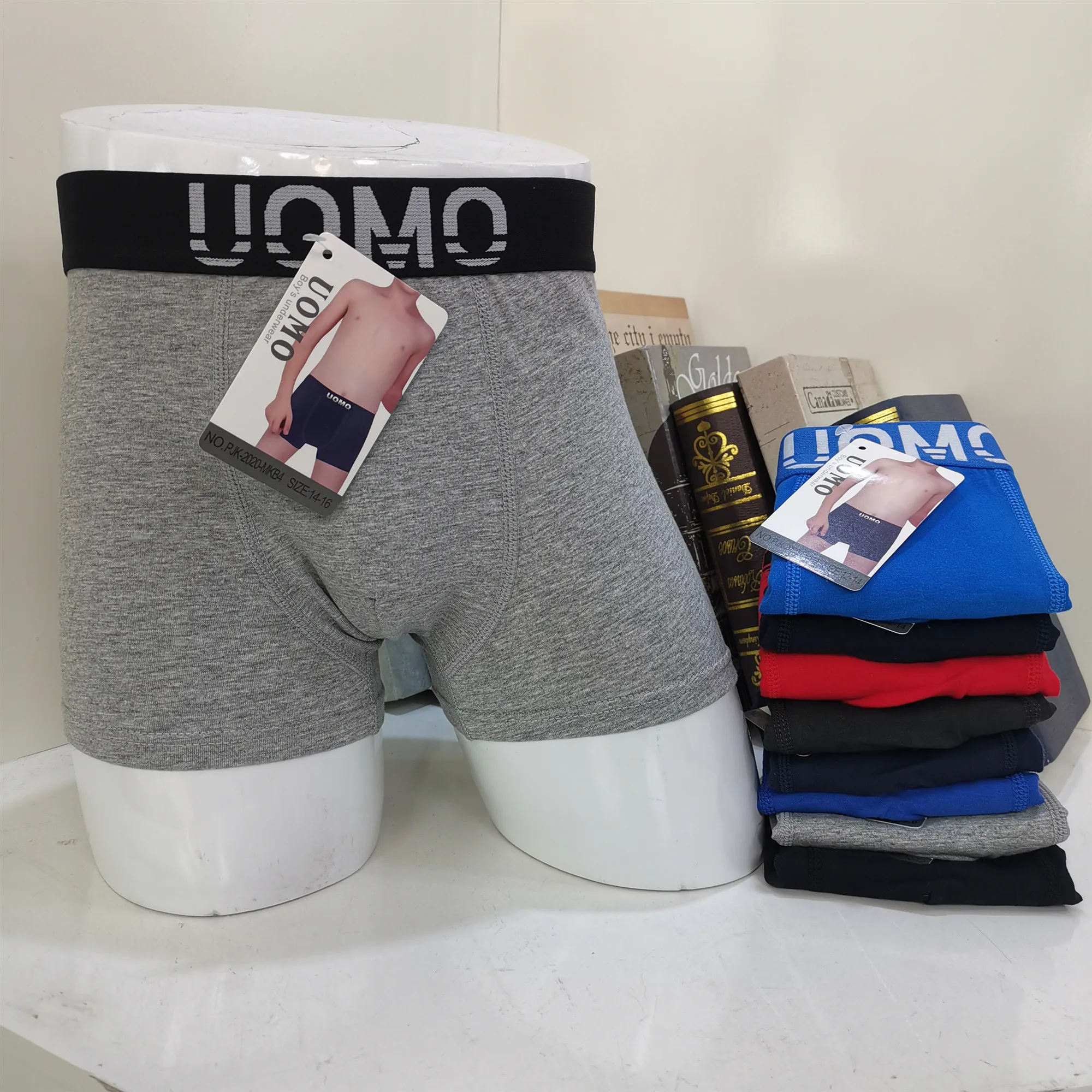 
Boy sexy underwear boys thong underwear cotton box shorts teen boys underwear 