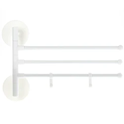 Wholesale bathroom wall mounted towel rail foldable rotating towel racks