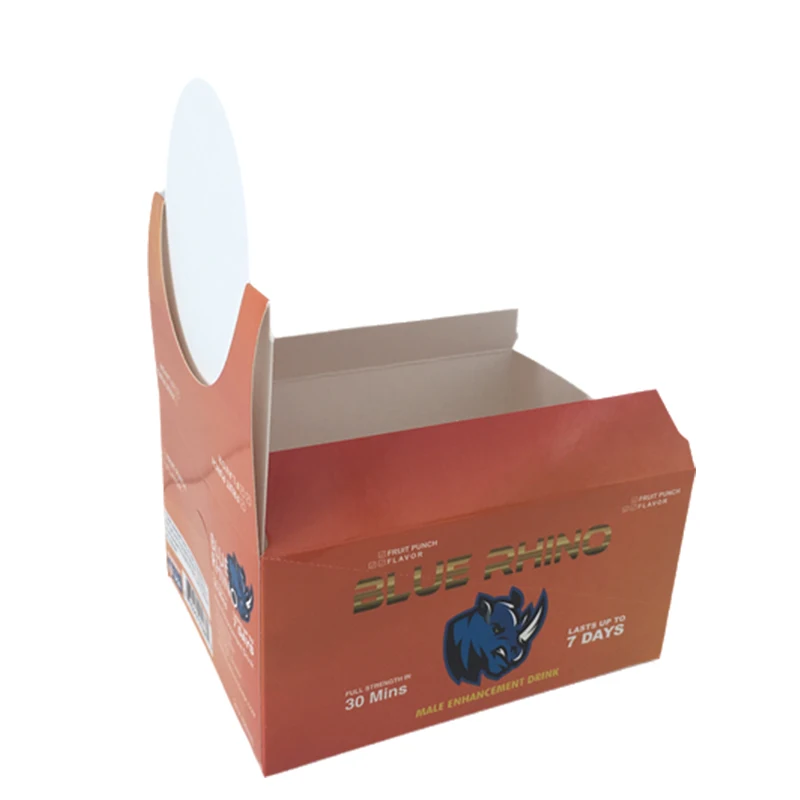 Customized Logo Printed Supermarket Display Paper Box Retail Cardboard Paper Packaging Box for Drinks
