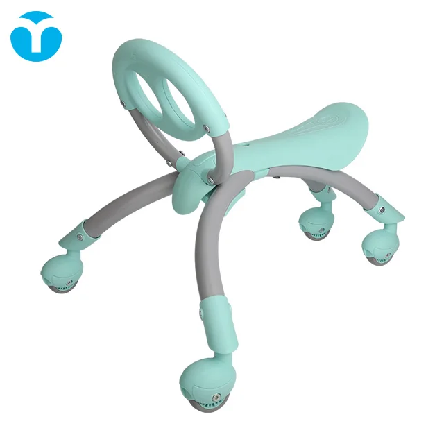 Детские ходунки для мальчиков и девочек ходунки на четырех колесах подходят для 12-36 месяцев зеленого цвета