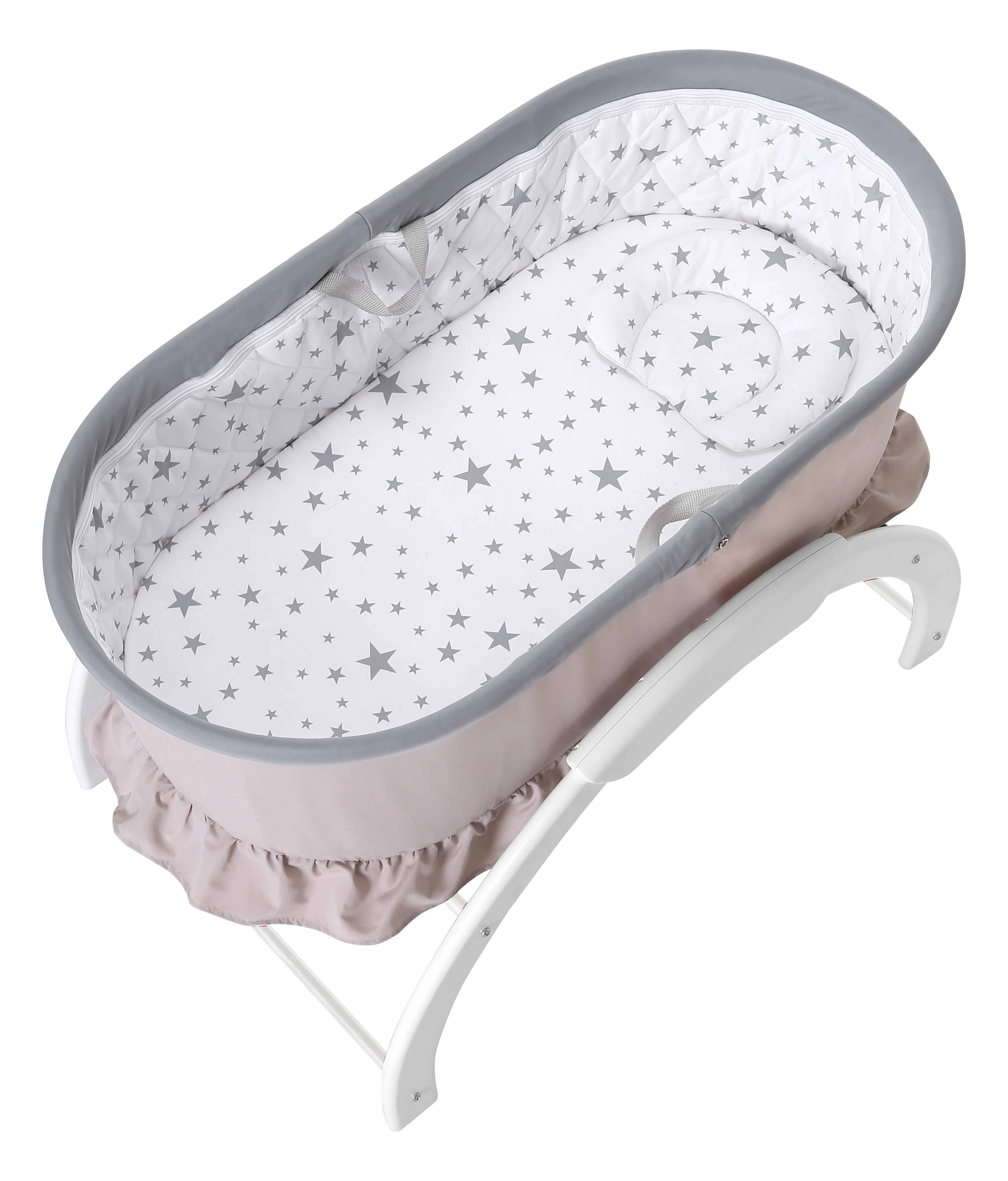 
Newborn Baby Cradle Foldable Swing Bed Bassinet, Baby Sleep Bed With Swing 