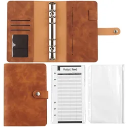 A6 Budget Binder Set Glitter PVC Cash Envelope Budget System Binder Planners