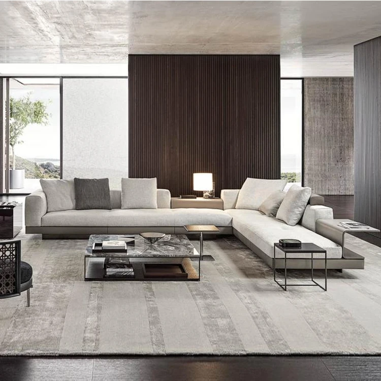 Итальянская мебель современного дизайна набор диванов L-образной формы роскошный секционный диван для
