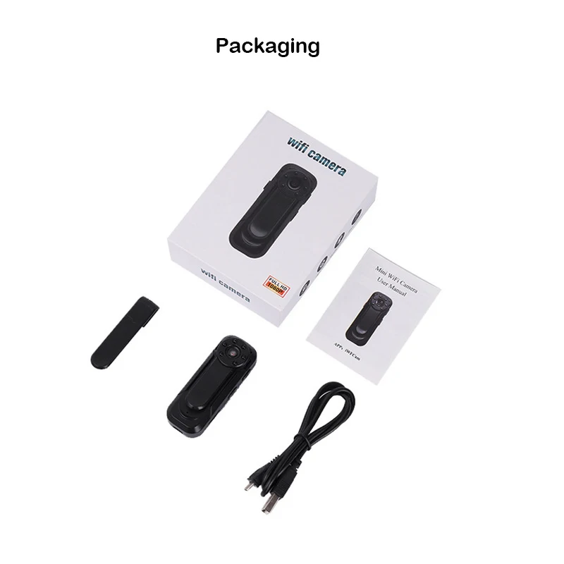 MC11 CCTV WIFI Camera 1080P 30fps Full HD Fixed Focus  Wearable Camera  Monitor Video Recording With Night Vision