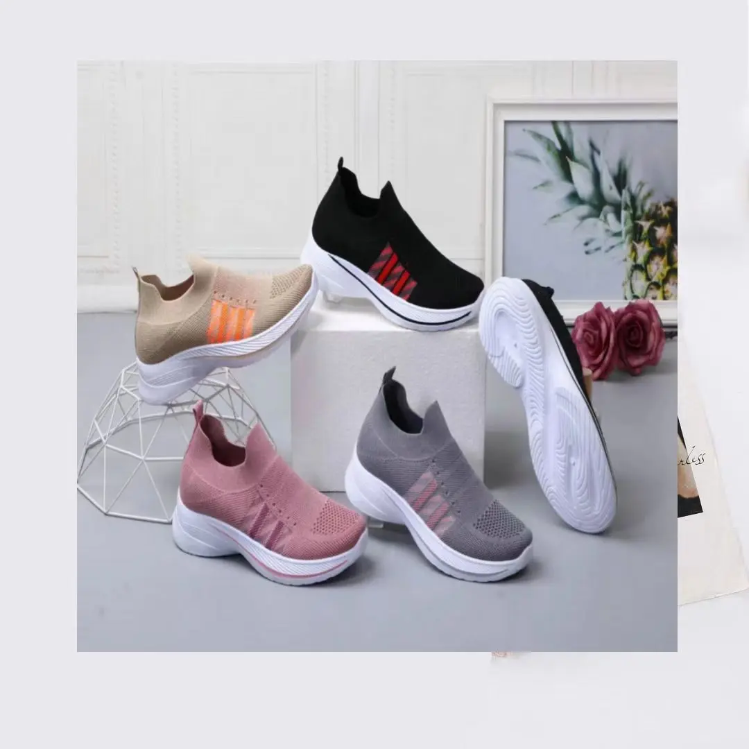 3.25 Dollar Model ZYX076 Size 36-41 Athletic Tennis Breathable Sports Women Fitness Walking Shoes With Many Colors
