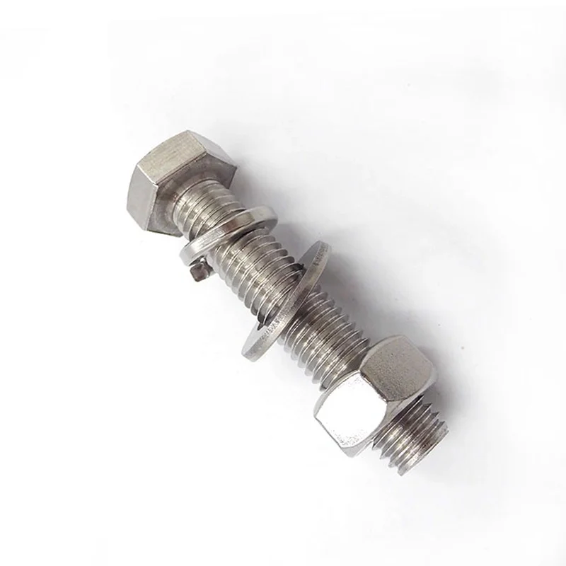 DIN933 931 Stainless Steel 304 316 Fasteners Hex Head Bolt supplier hexagon bolt schrauben High strength Steel structure bolts