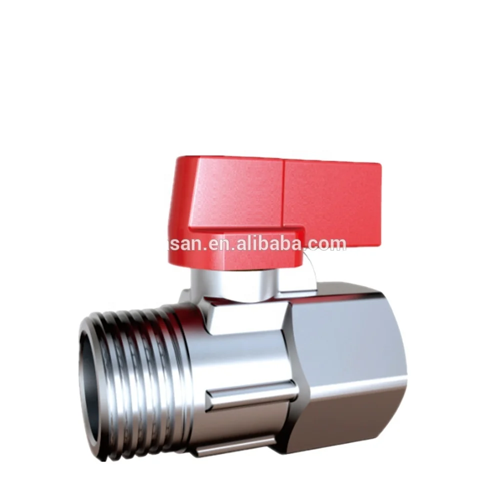 S1908 MINI BALL VALVE SLINGLING CHROME PLATED