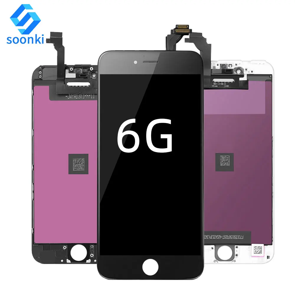Оптовая продажа 6g экран телефона для iphone 6 ekran LCD сенсорный дисплей для iphone 6 lcd сменный экран черный