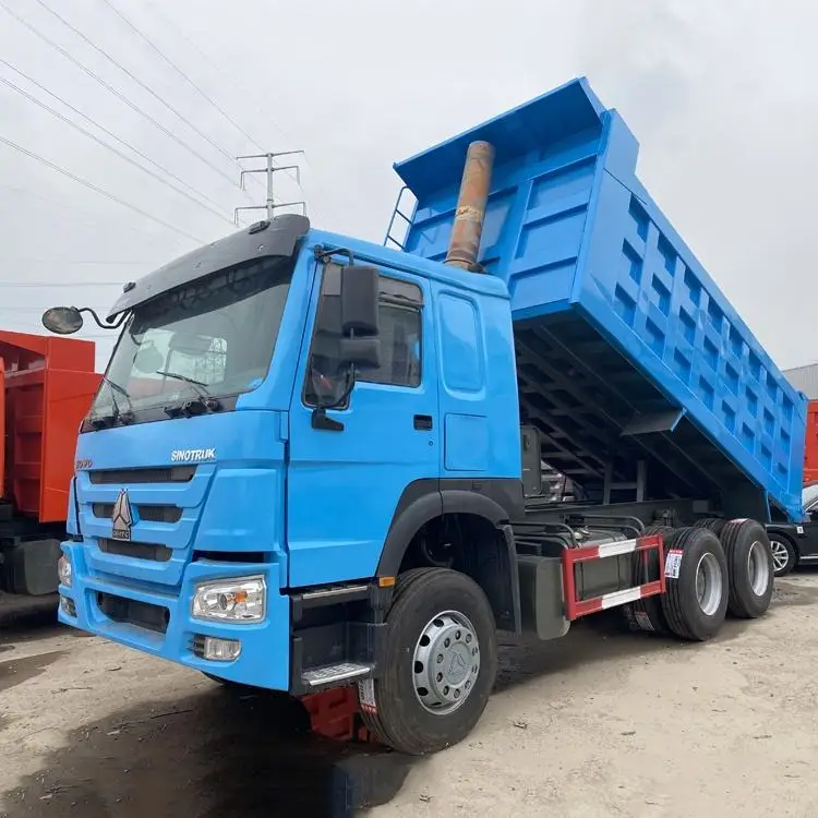 used Factory Price 6x4 10 wheel Used 371 375 HP 40t Heavy Duty Diesel Sinotruck Howo Tipper Truck