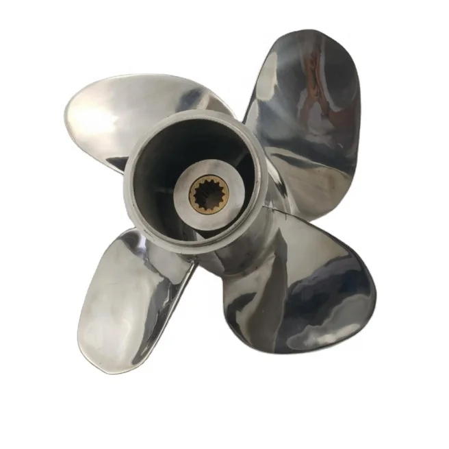 4 BLADES 15-35HP  9.9x10 WATER PROPELLER Mathed JOHNSON STAINLESS STEEL   OUTBOARD PROPELLER MARINE PROPELLER