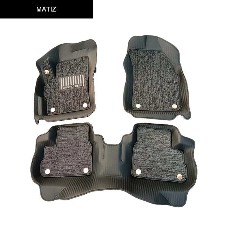 New Products Environmental Protection Leather 5D Diamond Car Floor Foot Mats for NEXIA-3