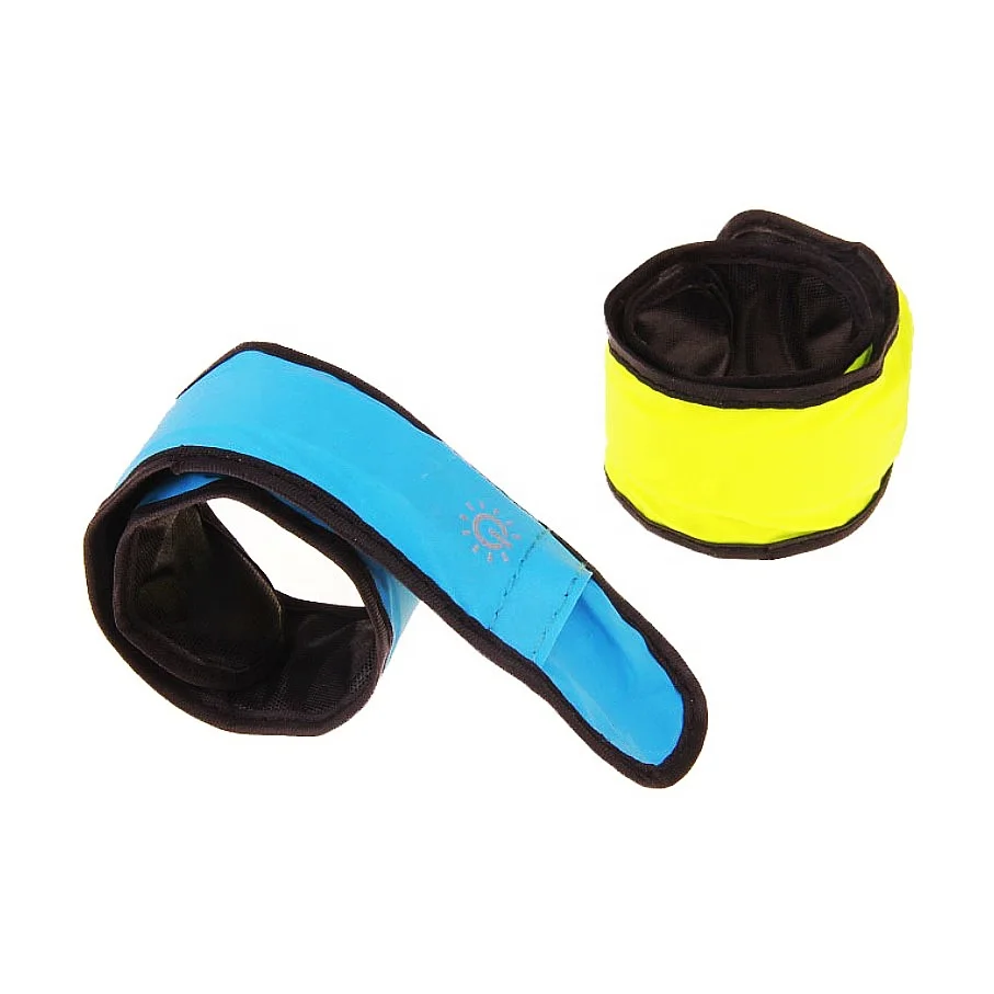High Quality Custom Sports Running LED Armband Cheer Bangle Flash Nylon Slap Band