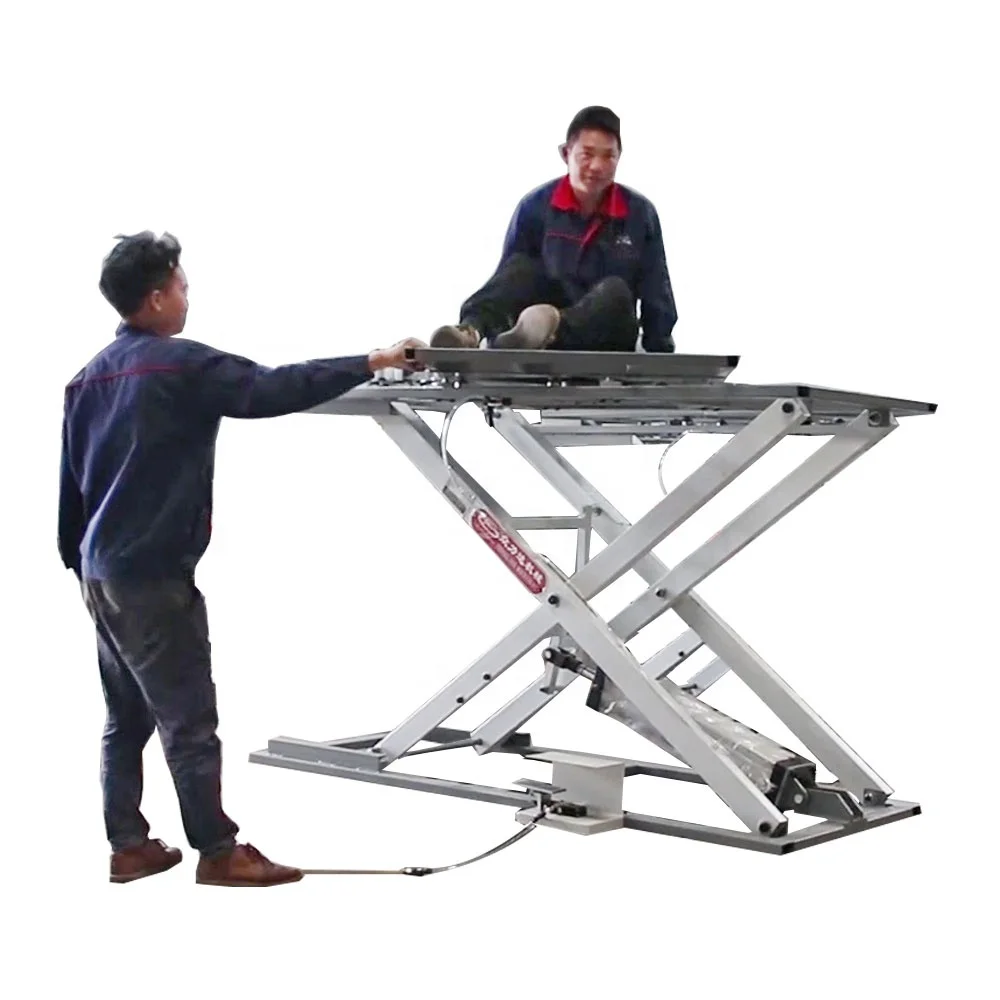 120kg 500kg Hydraulic Scissor Lift table Platform car new forklift lift trolley high quality lift tables Able to rotate manlift